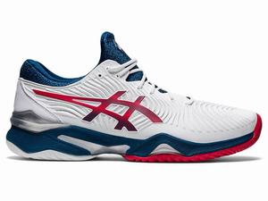 Asics COURT FF 2 Men's Tennis Shoes White / Blue | VCX627890