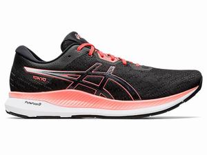 Asics EvoRide TOKYO Men's Running Shoes Black / Orange | KTX826930