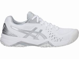 Asics GEL-CHALLENGER 12 Women's Tennis Shoes White / Silver | XEI091684