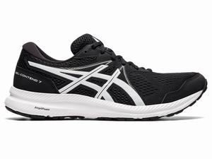 Asics GEL-CONTEND 7 Men's Running Shoes Black / White | WKV732059