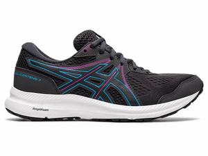 Asics GEL-CONTEND 7 Women's Running Shoes Grey / Black | MUI867513