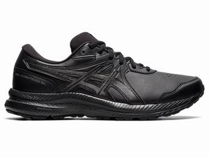 Asics GEL-CONTEND WALKER (4E) Men's Running Shoes Black | CNG821659