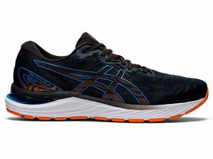 Asics GEL-CUMULUS 23 (2E) Men's Running Shoes Black / Blue | RBZ349572