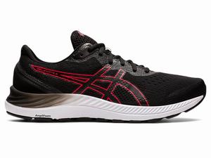 Asics GEL-EXCITE 8 (4E) Men's Running Shoes Black / Red | NZL946375