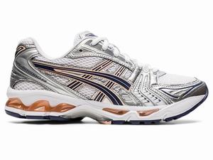 Asics GEL-KAYANO 14 Women's Sneakers White / Blue | PGB408175