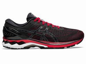 Asics GEL-KAYANO 27 Men's Running Shoes Black / Red | HUA671803