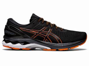 Asics GEL-KAYANO 27 Men's Running Shoes Black / Orange | XAZ416378