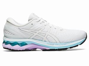 Asics GEL-KAYANO 27 Women's Running Shoes White / Silver | JCK036417