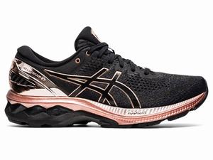 Asics GEL-KAYANO 27 Women's Running Shoes Black / Rose / Gold | RKM568403