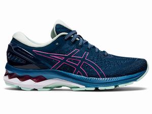 Asics GEL-KAYANO 27 Women's Running Shoes Blue / Pink | TBK261304