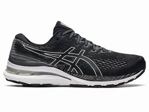 Asics GEL-KAYANO 28 (2E) Men's Running Shoes Black / White | WSH052874