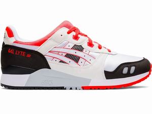 Asics GEL-LYTE III Men's Sneakers White / Coral | JAH618592