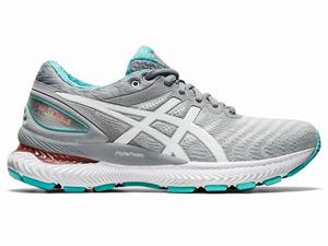 Asics GEL-NIMBUS 22 Women's Running Shoes White | YTW463259