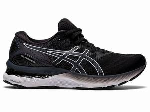 Asics GEL-NIMBUS 23 (D) Women's Running Shoes Black / White | PST193748