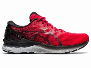 Asics GEL-NIMBUS 23 Men's Running Shoes Black / Red | AXM187390