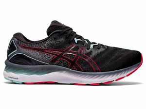 Asics GEL-NIMBUS 23 Men's Running Shoes Black / Red | LEH120978