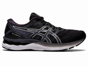 Asics GEL-NIMBUS 23 Men's Running Shoes Black / White | XZT725486