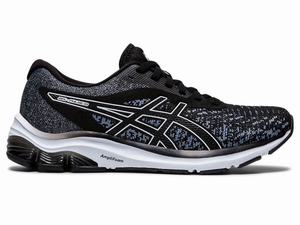 Asics GEL-PULSE 12 Knit Women's Running Shoes Black | MER148503