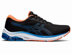 Asics GEL-PULSE 12 Men's Running Shoes Black / Blue | WOJ852769