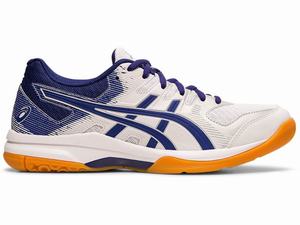 Asics GEL-ROCKET 9 Women's Sneakers White / Blue | BDQ371865