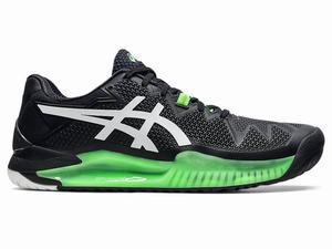 Asics GEL-Resolution 8 Men's Tennis Shoes Black / Green | MCG781256