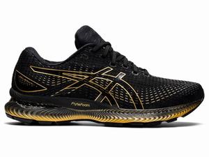 Asics GEL-SAIUN Men's Running Shoes Black / Gold / Grey | RXS528136