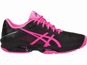 Asics GEL-Solution Speed 3 Women's Tennis Shoes Black / Pink / Silver | FVT623570