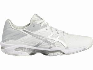 Asics GEL-Solution Speed 3 Women's Tennis Shoes White / Silver | NKT305192