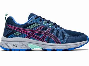 Asics GEL-VENTURE 7 Women's Trail Running Shoes Navy / Pink | KLN431759