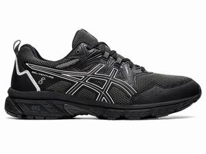 Asics GEL-VENTURE 8 Men's Trail Running Shoes Black / White | YJG271935