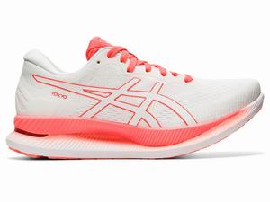 Asics GLIDERIDE Women's Running Shoes White / Orange / Red | WKM468031