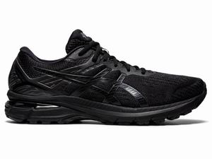 Asics GT-2000 9 (2E) Men's Running Shoes Black | EOV216589