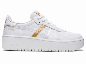 Asics JAPAN S PF Women's Sneakers White / Gold | GXK031642