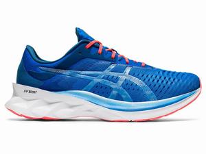 Asics NOVABLAST Men's Running Shoes Black / Blue | LZC172469