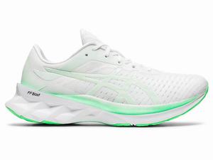 Asics NOVABLAST Women's Running Shoes White / Mint | BVZ087146