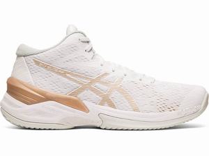 Asics SKY ELITE FF MT Women's Volleyball Shoes White | KFT632480