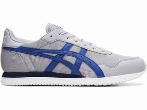 Asics TIGER RUNNER Men's Sneakers Grey / Blue | GUN350169