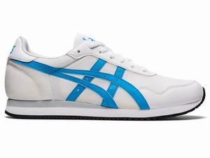 Asics TIGER RUNNER Men's Sneakers White / Blue | AEI079432