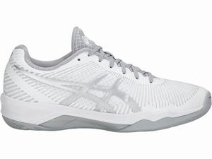 Asics Volley Elite FF Women's Volleyball Shoes White / Silver | CXD723689