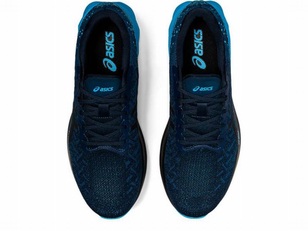 Asics DYNABLAST Men's Running Shoes Black / Blue | ITG317462