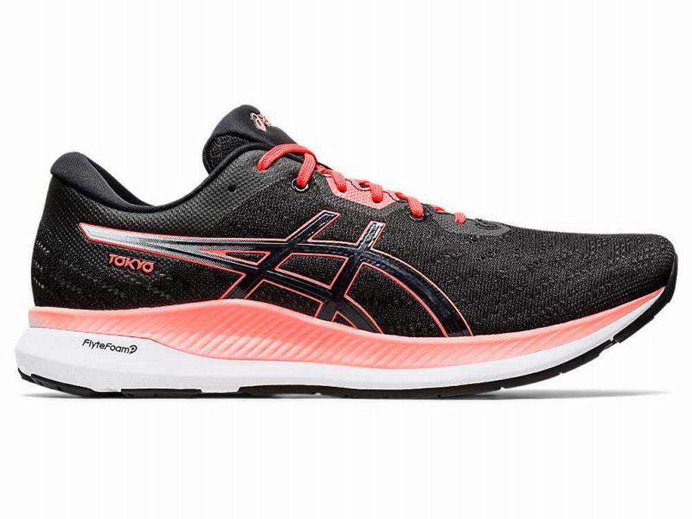 Asics EvoRide TOKYO Men's Running Shoes Black / Orange | KTX826930