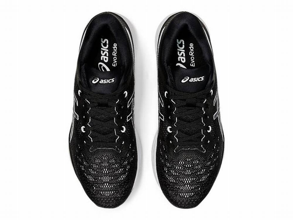 Asics EvoRide Women's Running Shoes Black / White | KJL741605