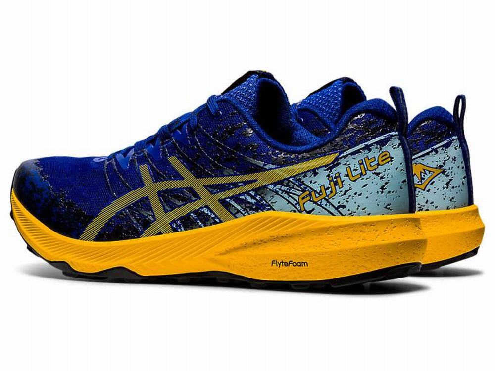 Asics FUJI LITE 2 Men's Trail Running Shoes Blue / Orange / Flower | PXB842735