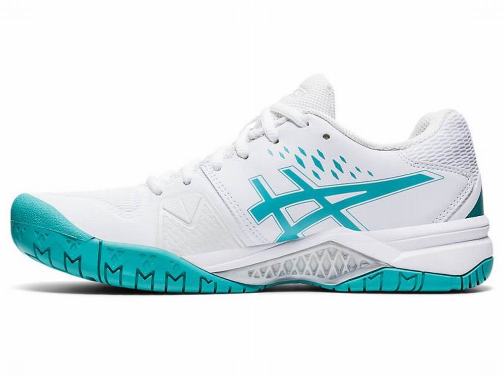 Asics GEL-CHALLENGER 12 Women's Tennis Shoes White / Blue | DJV481250