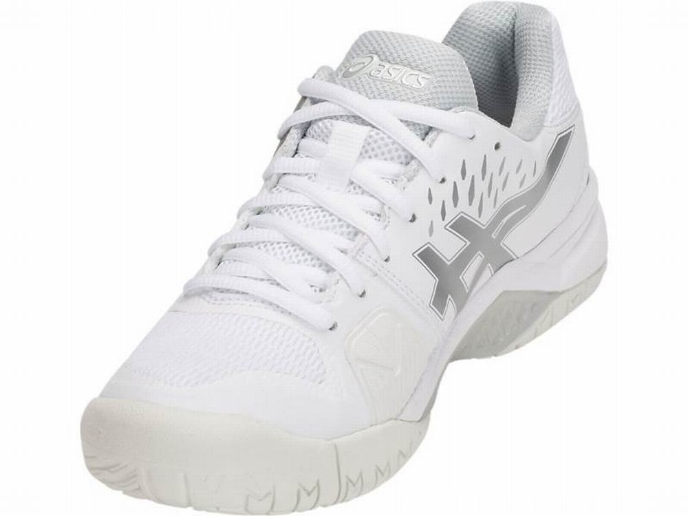 Asics GEL-CHALLENGER 12 Women's Tennis Shoes White / Silver | XEI091684