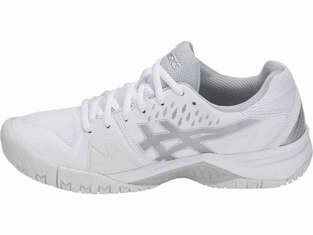 Asics GEL-CHALLENGER 12 Women's Tennis Shoes White / Silver | XEI091684