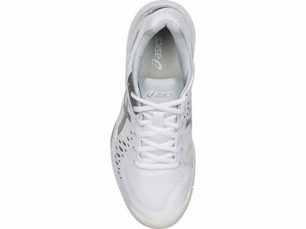 Asics GEL-CHALLENGER 12 Women's Tennis Shoes White / Silver | XEI091684