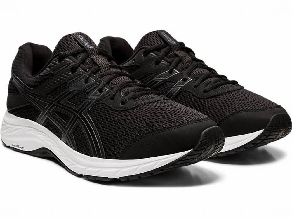 Asics GEL-CONTEND 6 Men's Running Shoes Black / Grey | FAQ840921