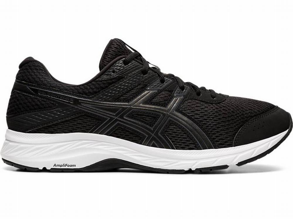 Asics GEL-CONTEND 6 Men\'s Running Shoes Black / Grey | FAQ840921