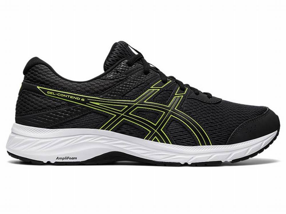 Asics GEL-CONTEND 6 Men's Running Shoes Grey / Light Green | KZQ137502